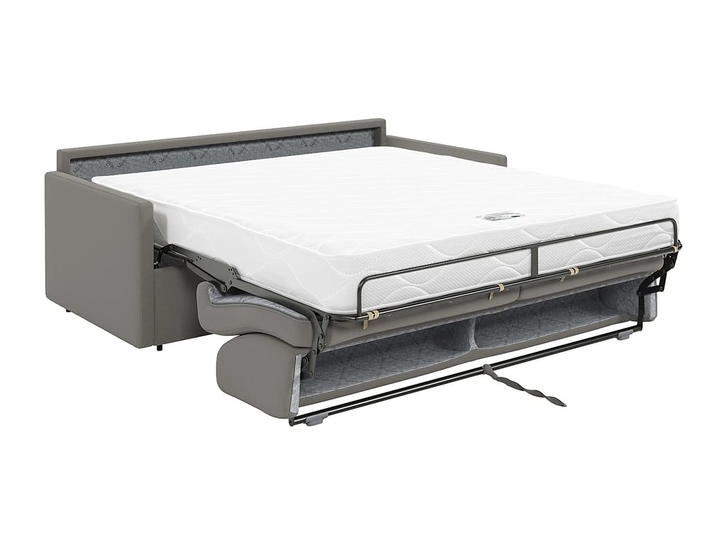 Calife canapé convertible 3 places tissu gris clair - Vue supplémentaire 2