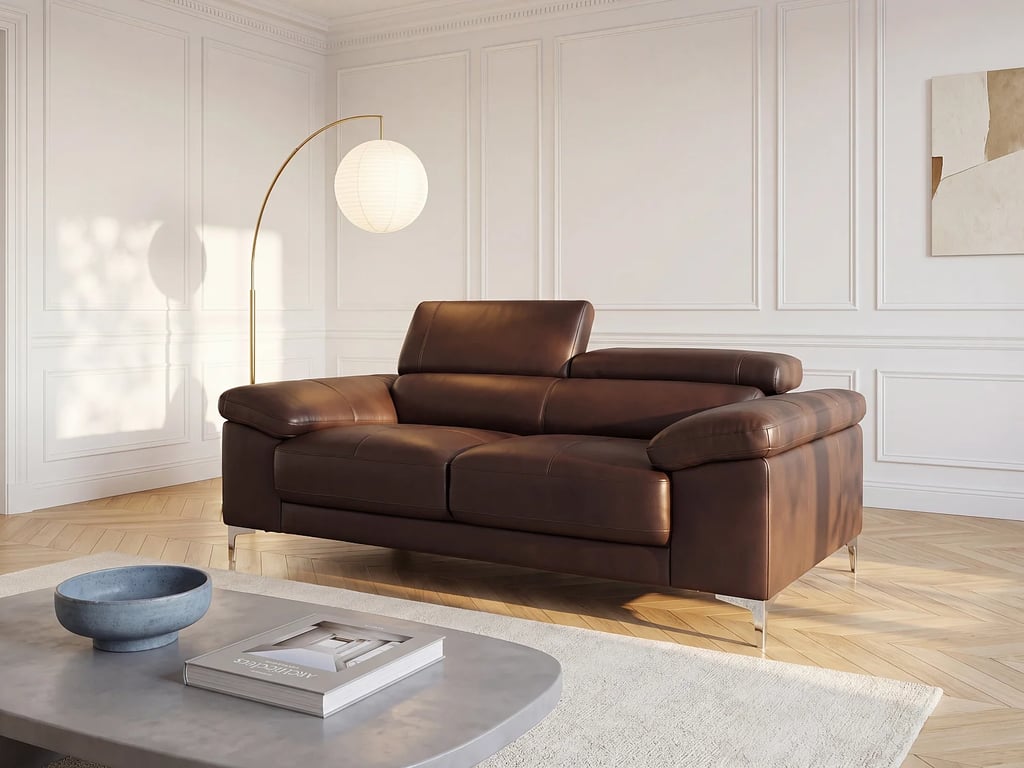 Produit similaire: Solange canapé 2 places cuir marron