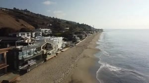 Malibu beach along the pacific coast hyw