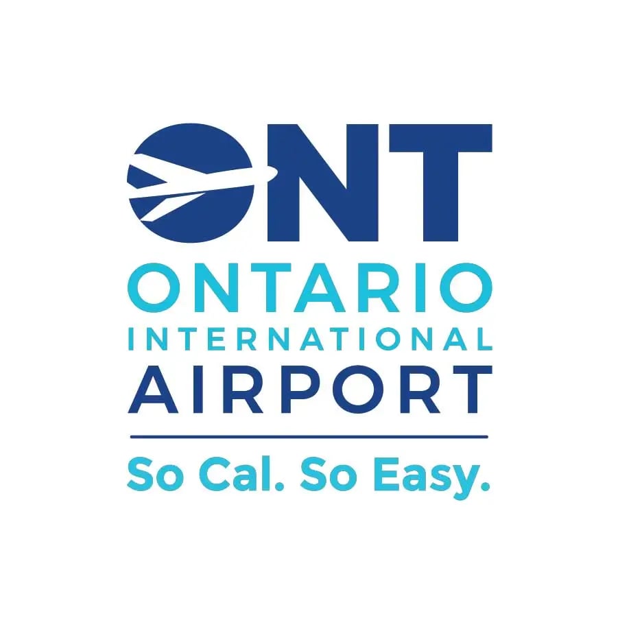 Ontario International Airport is an international airport two miles east of downtown Ontario, in San Bernardino County, California, United States, about 38 mi east of downtown Los Angeles and 18 mi west of downtown San Bernardino