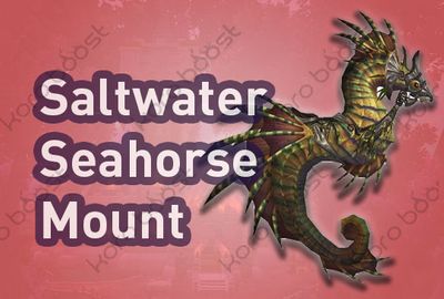 Saltwater Seahorse Mount