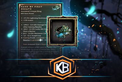 Diablo 4 Band of First Breath