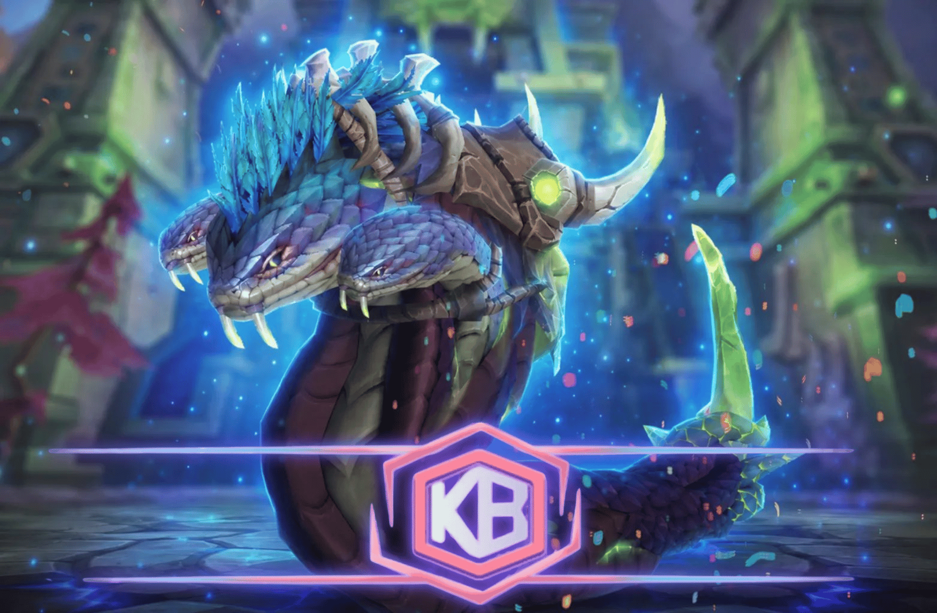 Indigo Coiled Horror Mount