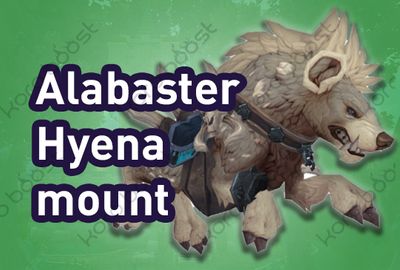 Alabaster Hyena