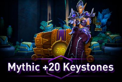WoW Mythic +20 Keystones Dungeons
