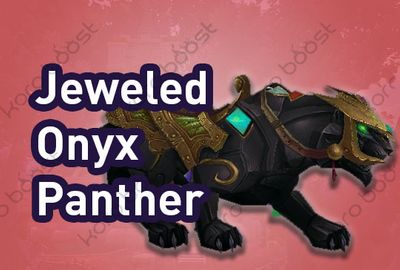 Jeweled Onyx Panther