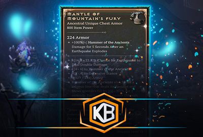 Diablo 4 Mantle of the Mountains Fury