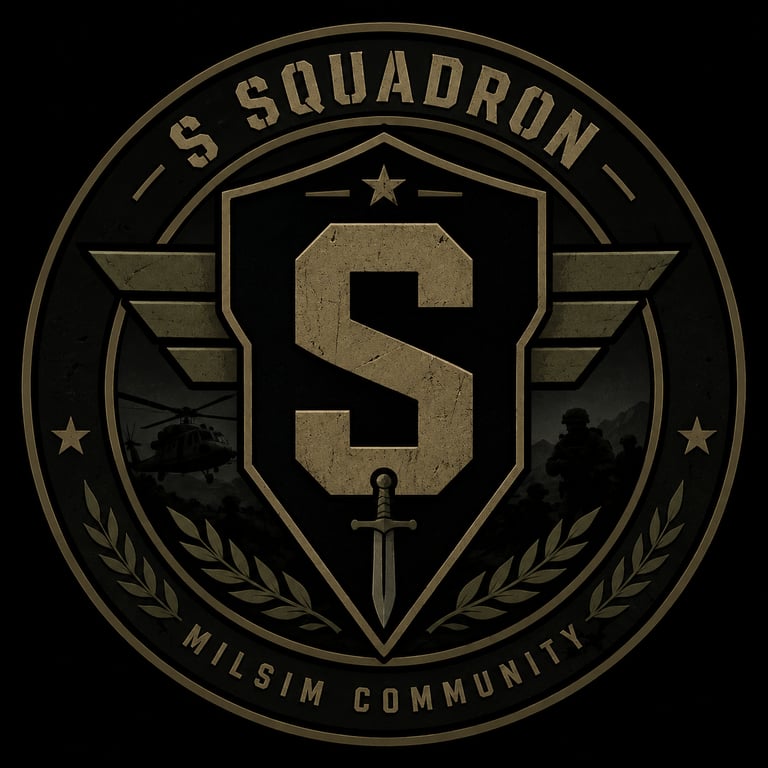 S Squadron Milsim Community logo