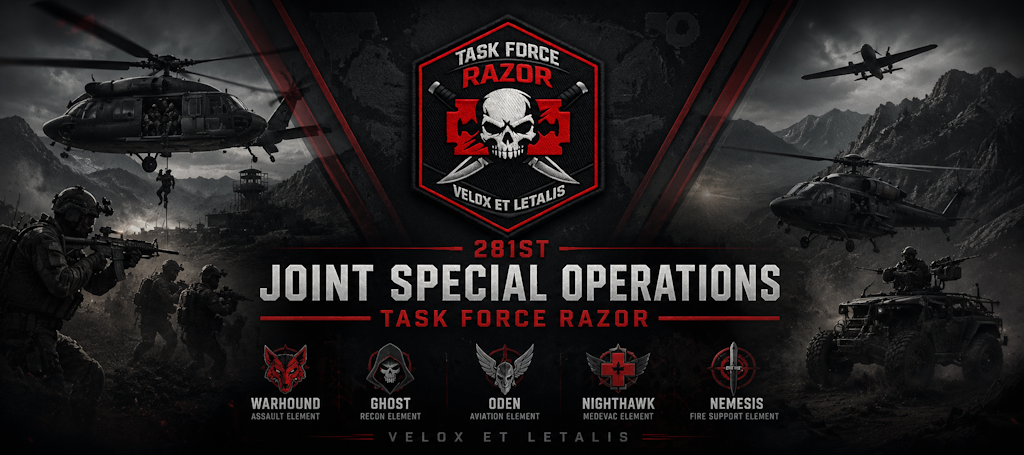 281ST JOINT SPECIAL OPERATIONS TASK FORCE RAZOR banner
