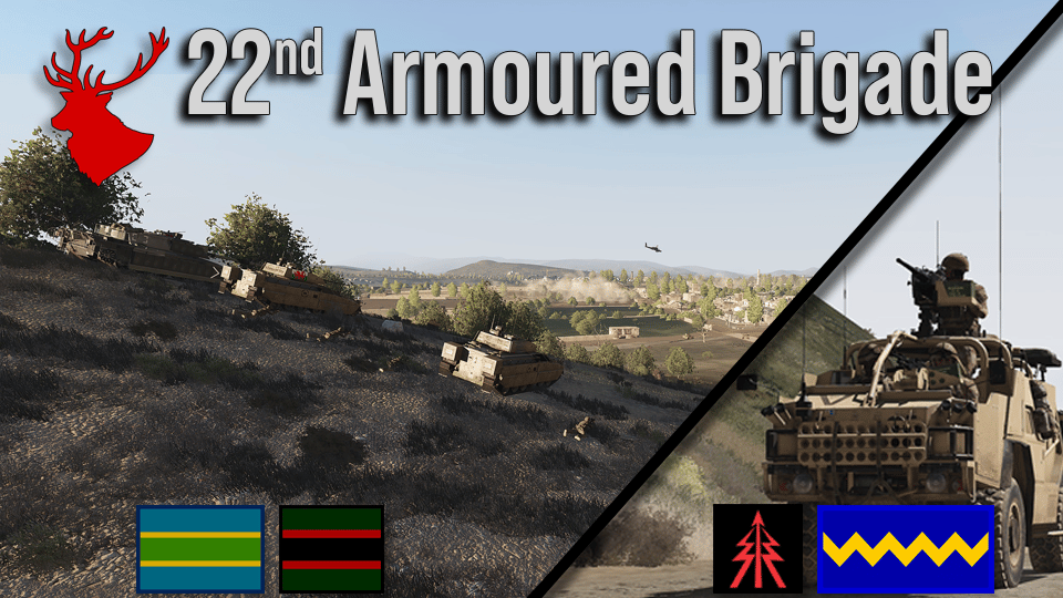 22nd Armoured Brigade banner