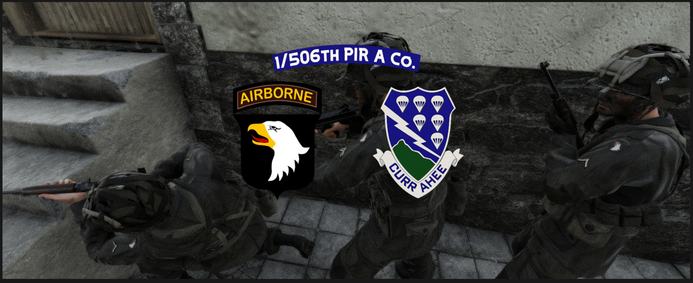 1/506th PIR A Co. banner