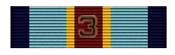 Army Overseas Service Ribbon Numeral 3