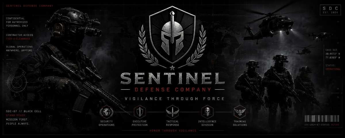 Sentinel Defense Company banner