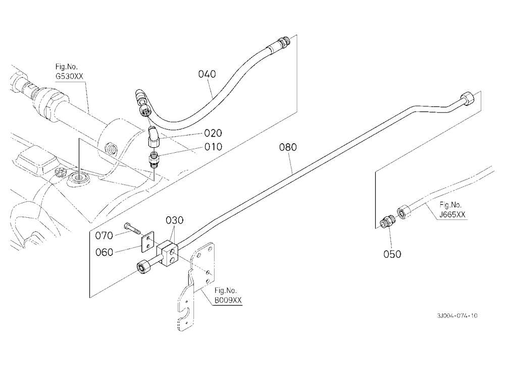 Hydraulic Oil Line (Front Axle Delivery Pipe/Front
