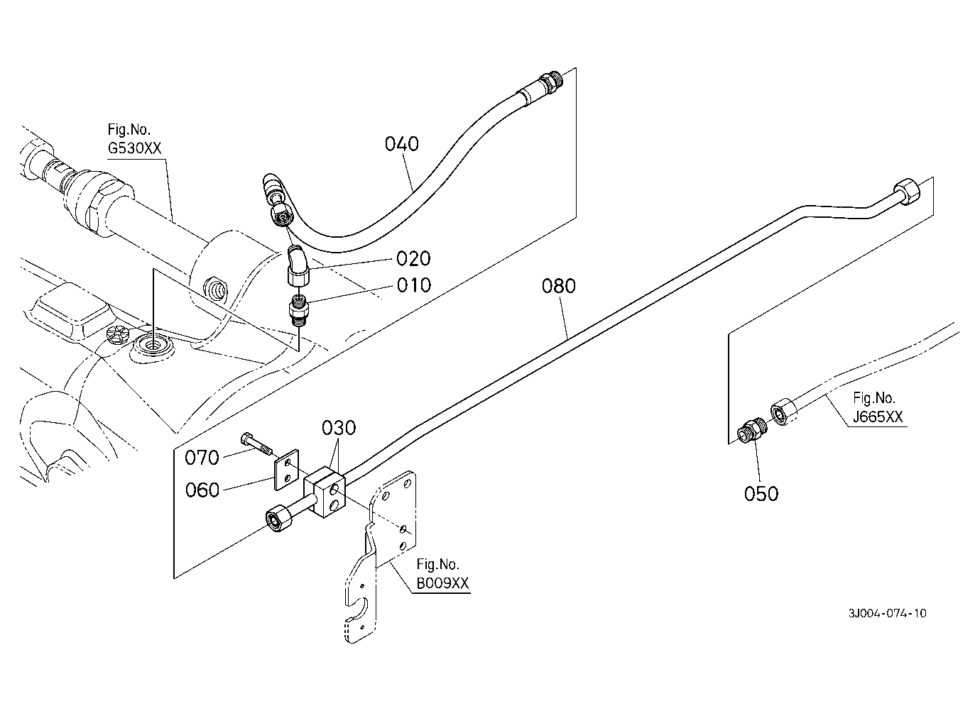 Hydraulic Oil Line (Front Axle Delivery Pipe/Front