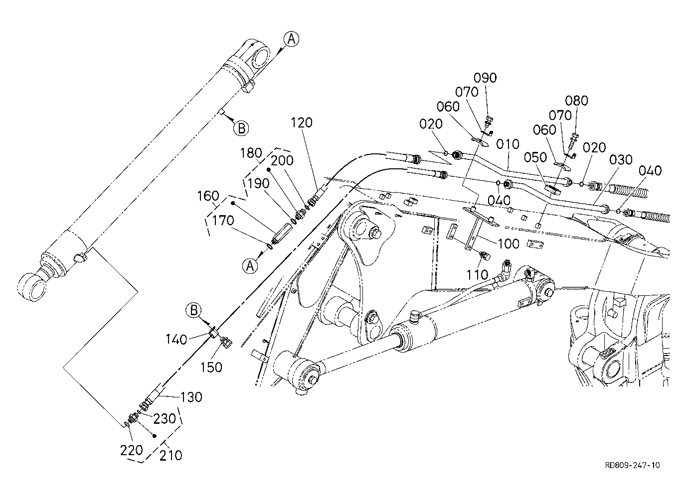 Oil Piping (Arm 2) [Super Double Boom Type]
