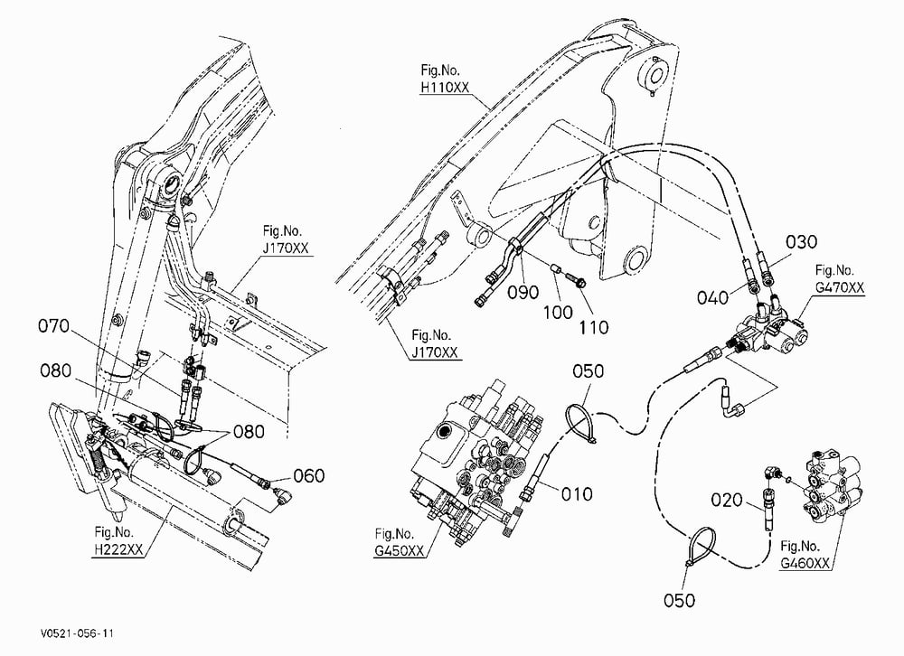 OIL PIPING (HITCH) [HYDRAULIC HITCH]
