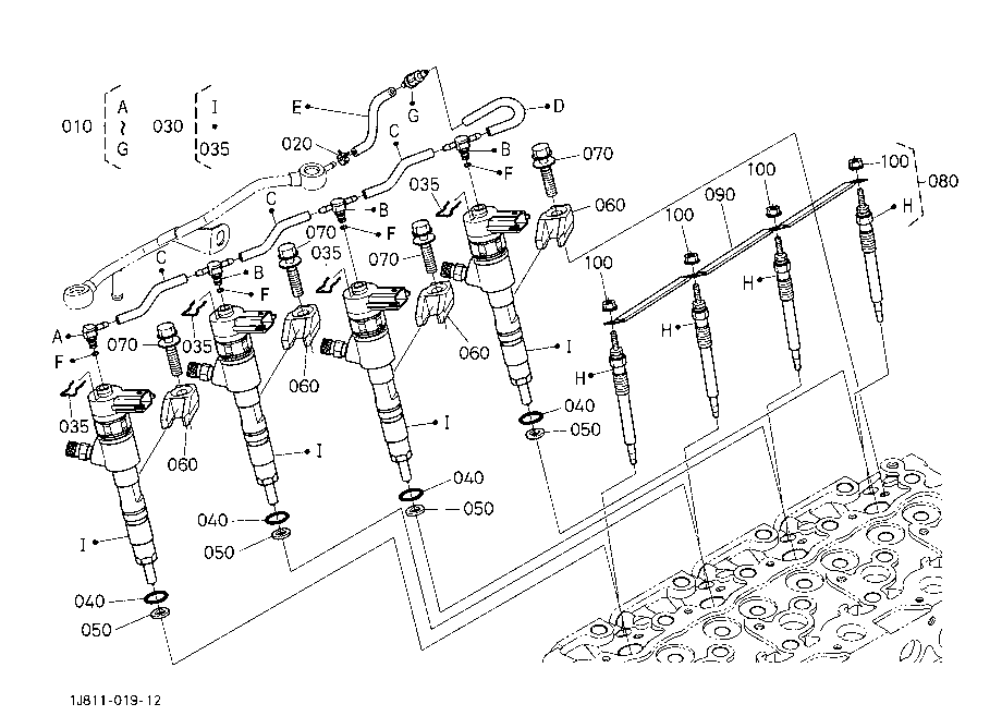 Injector And Glow Plug