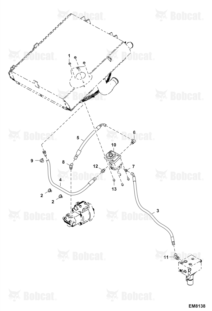 Hydraulic Circuitry (Fan Motor) (Non-reversible)