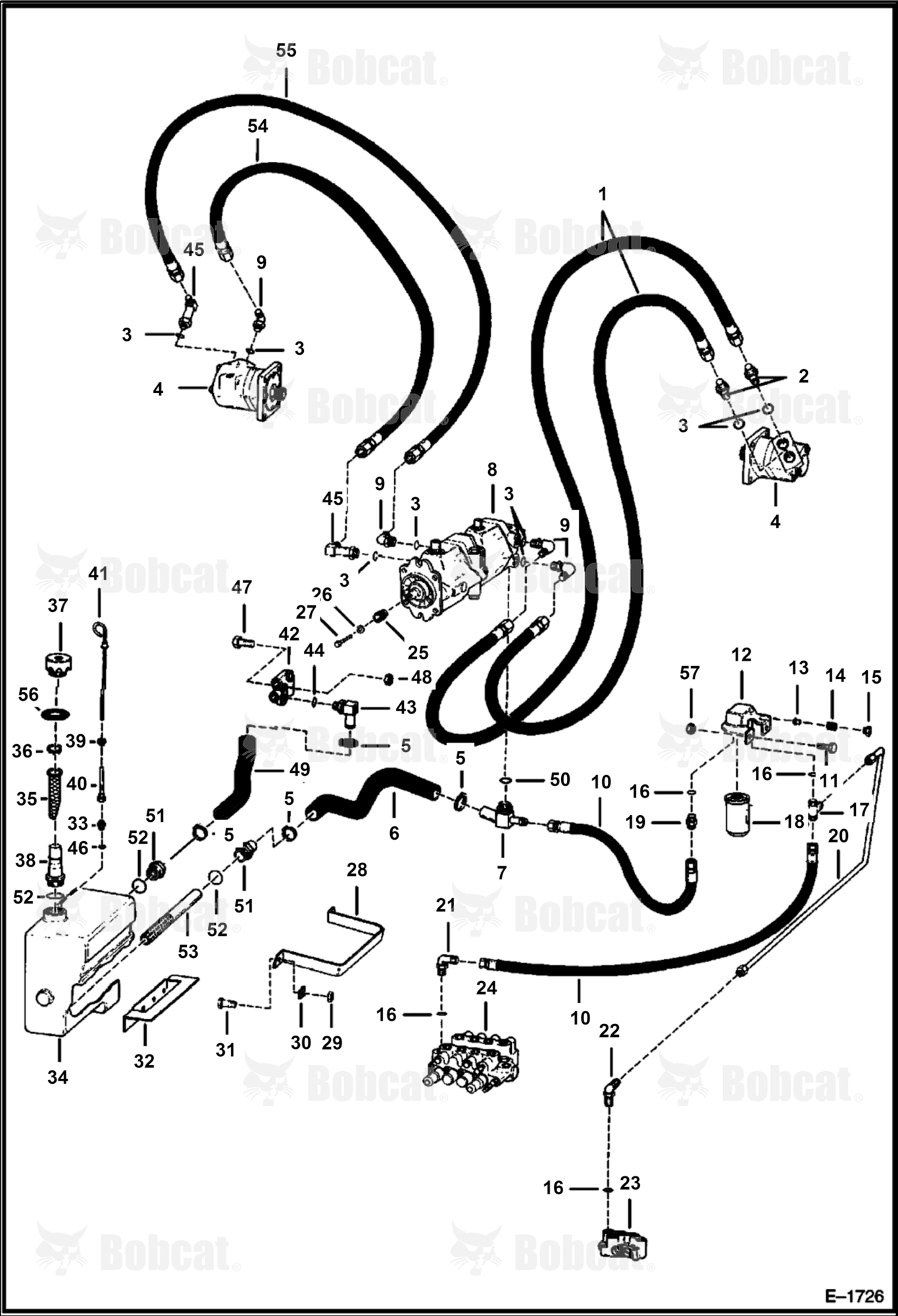 Hydrostatic Circuitry  502621515 & Above