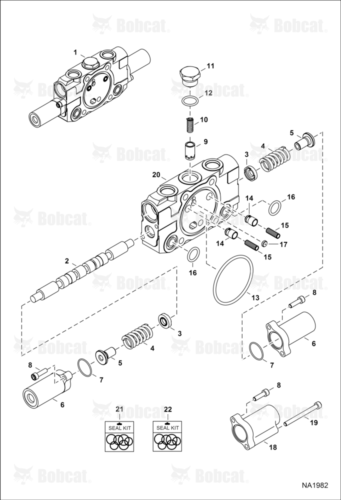Hydraulic Control Valve (Arm Section)