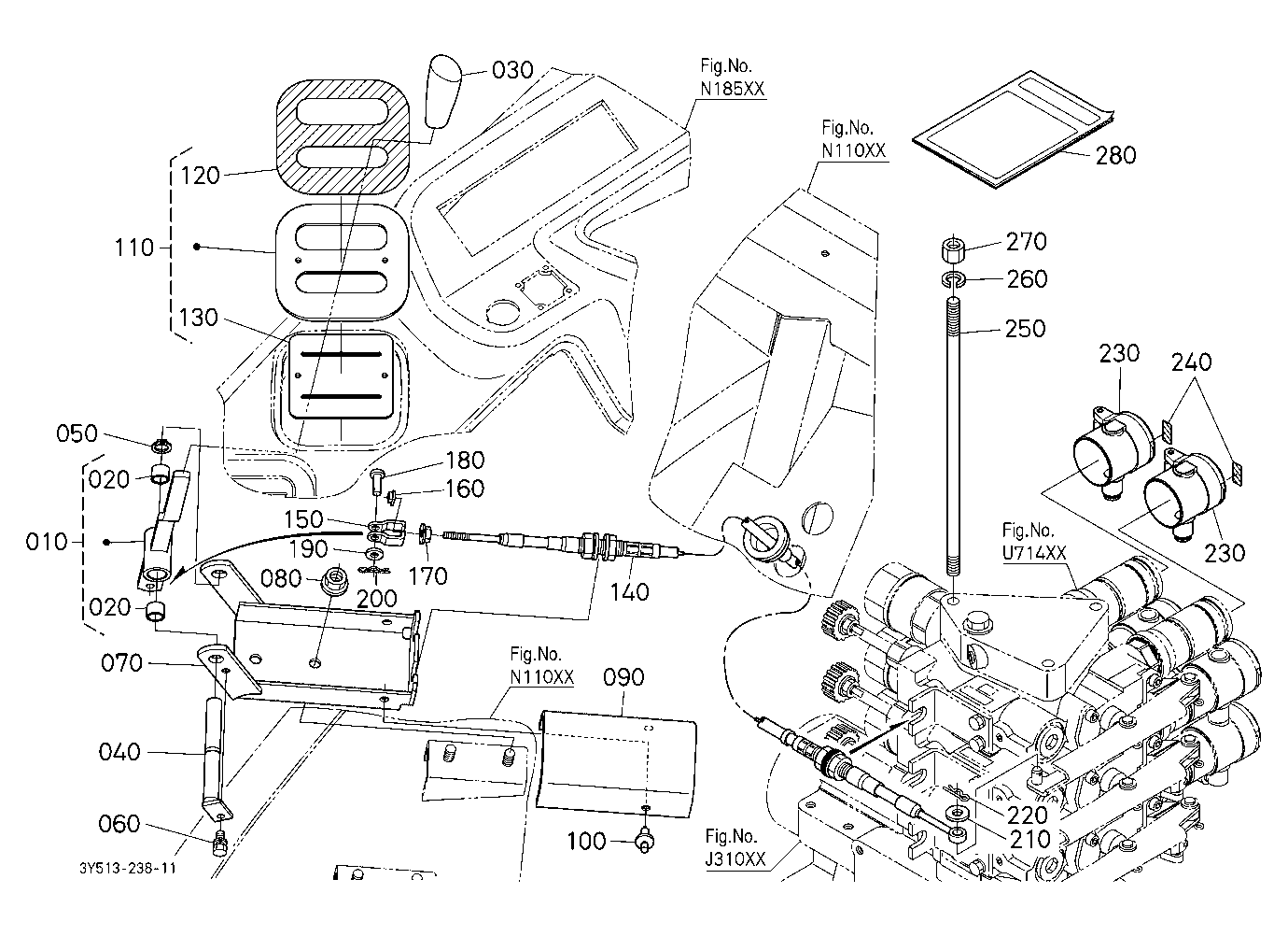 Auxiliary Control Valve (With Fc) (3Rd) (W/G No.M7