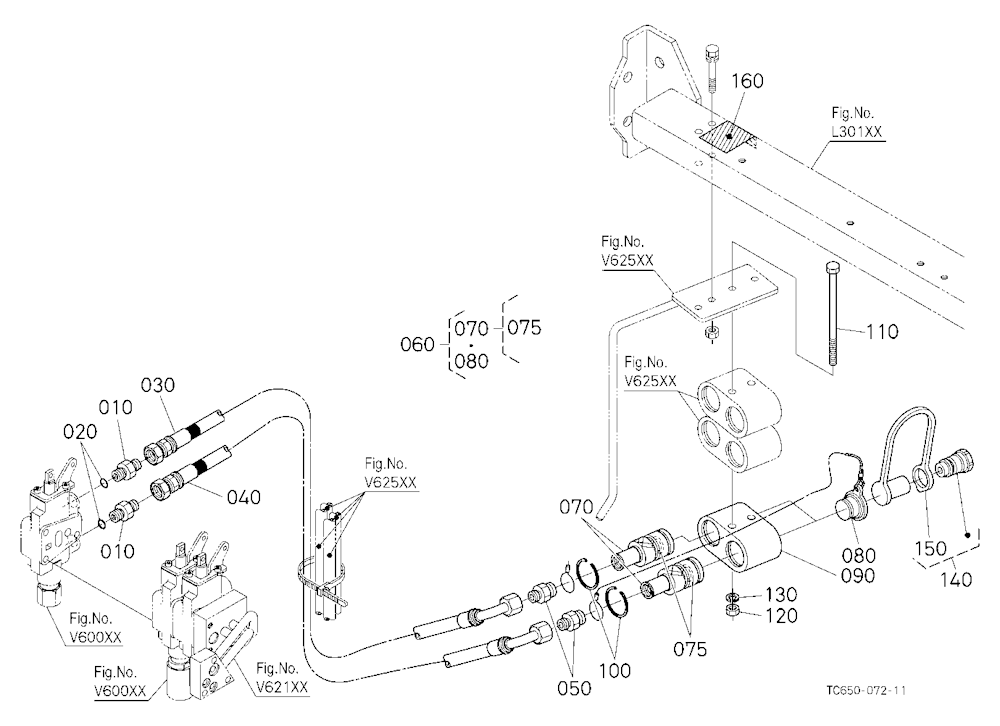 Auxiliary Control Valve Coupler (3Rd) (W/G No.Mx84
