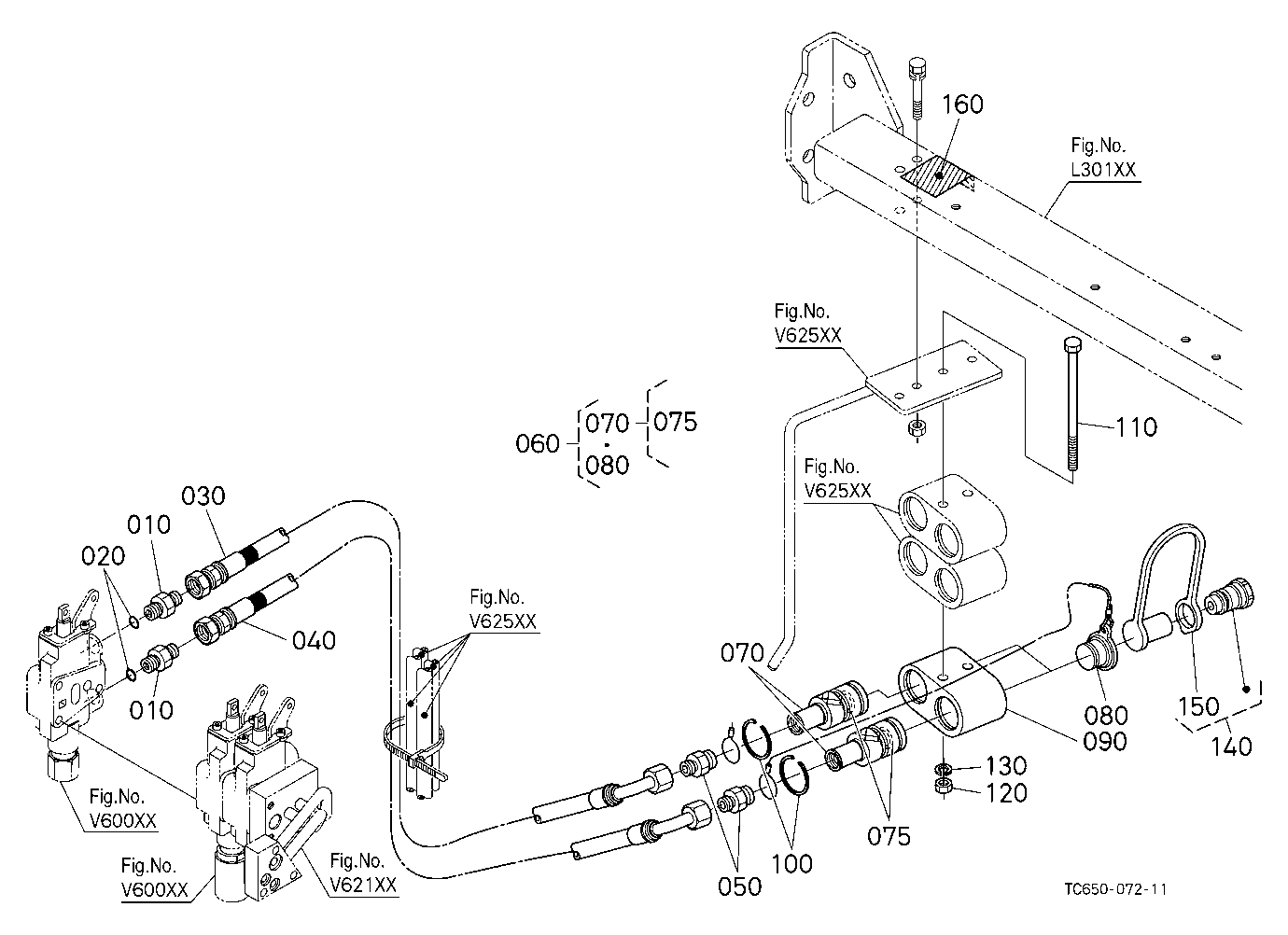 Auxiliary Control Valve Coupler (3Rd) (W/G No.Mx84