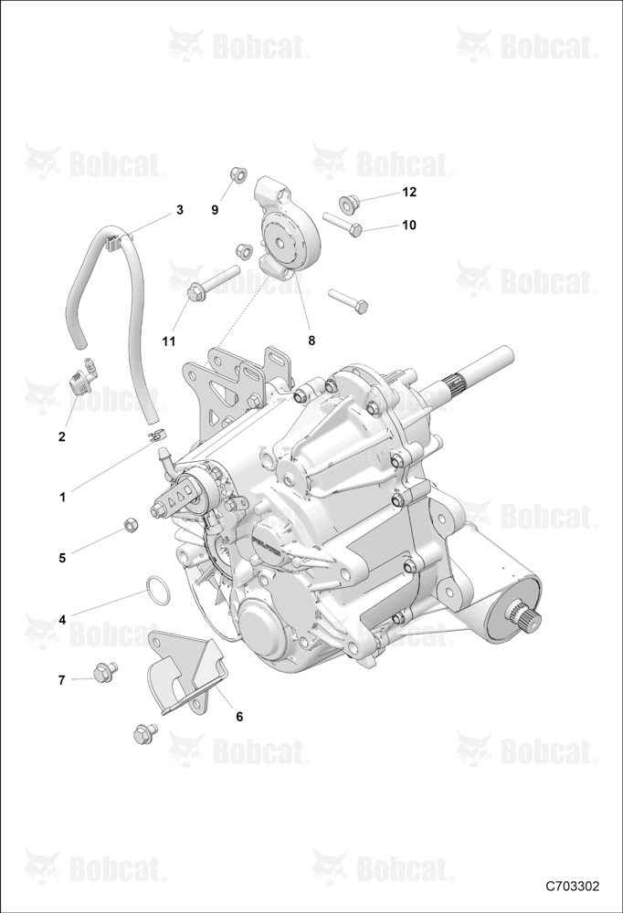 Drive TRAIN, Main GEARCASE, Mounting