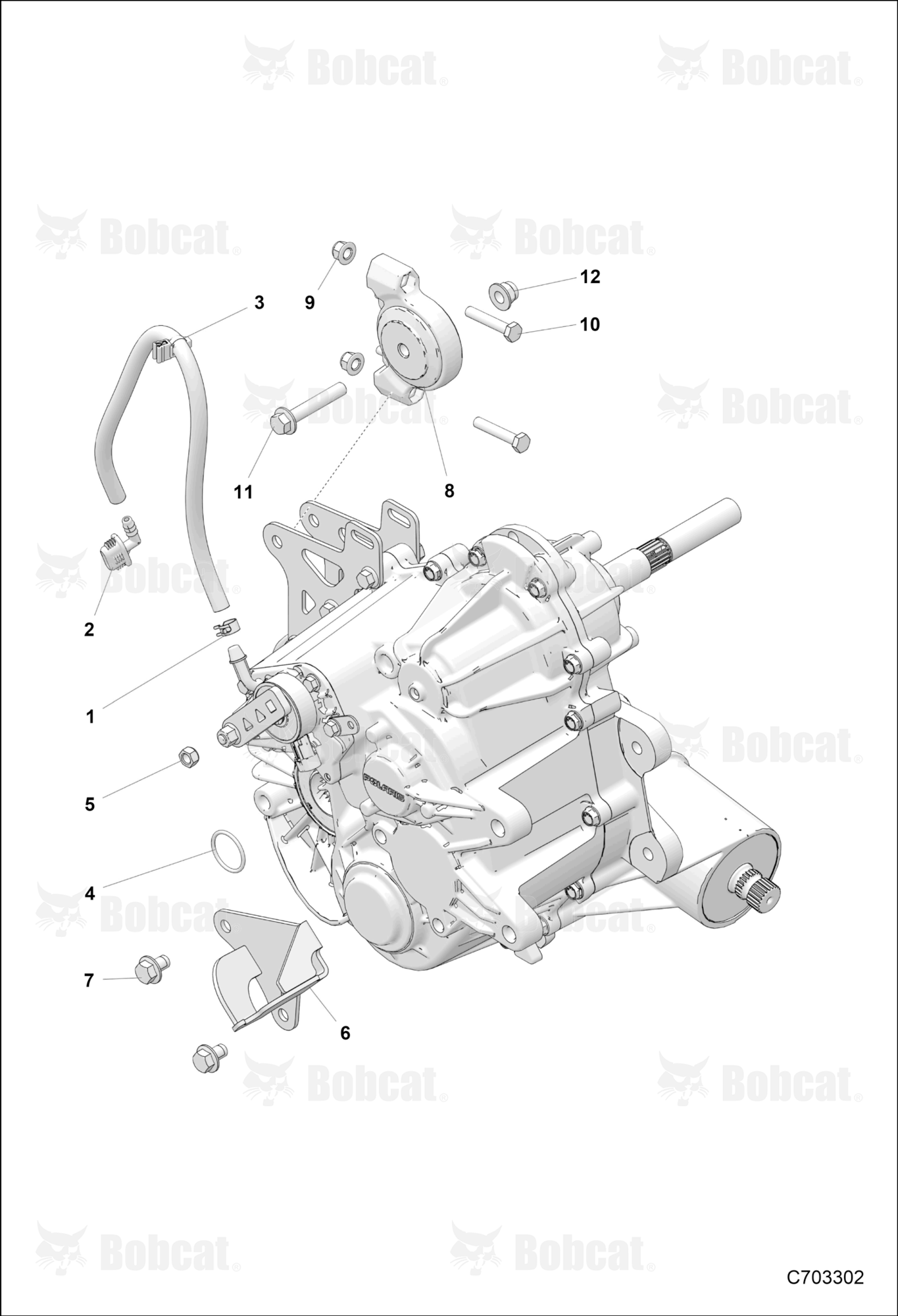 Drive TRAIN, Main GEARCASE, Mounting