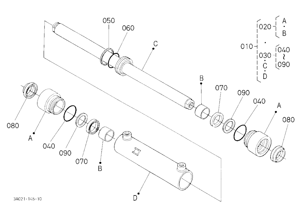 Steering Cylinder [Component Parts][New Type]