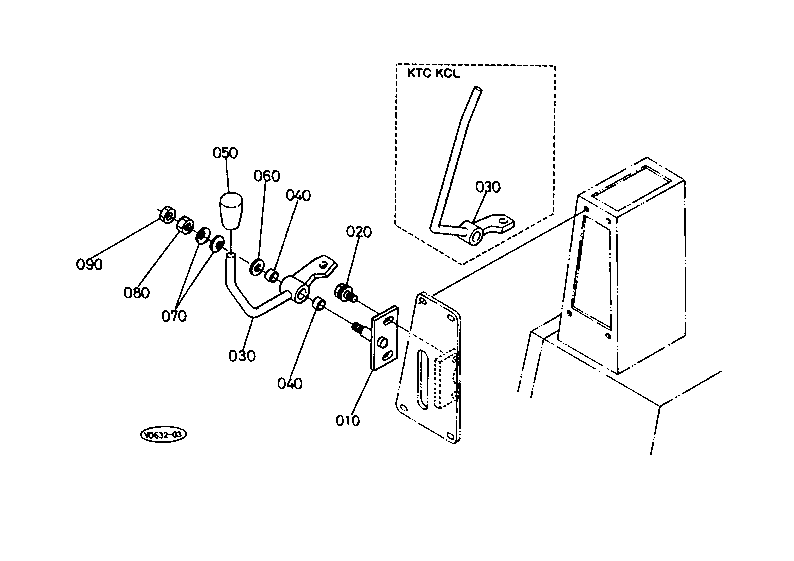 Control Lever (Safety Lock Lever) [Except H.R.C.]