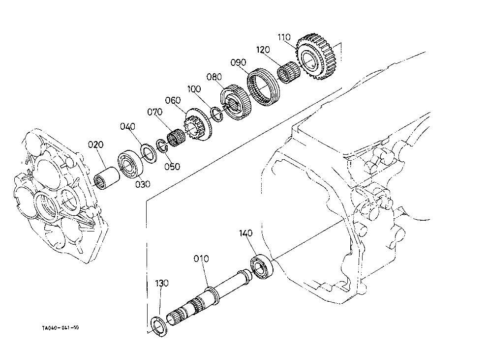 Range Gear Shaft [Manual T/M Tyep]