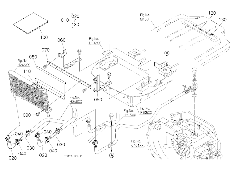 Hydraulic Pipe Kit (Oil Cooler) [Old Type] [Option