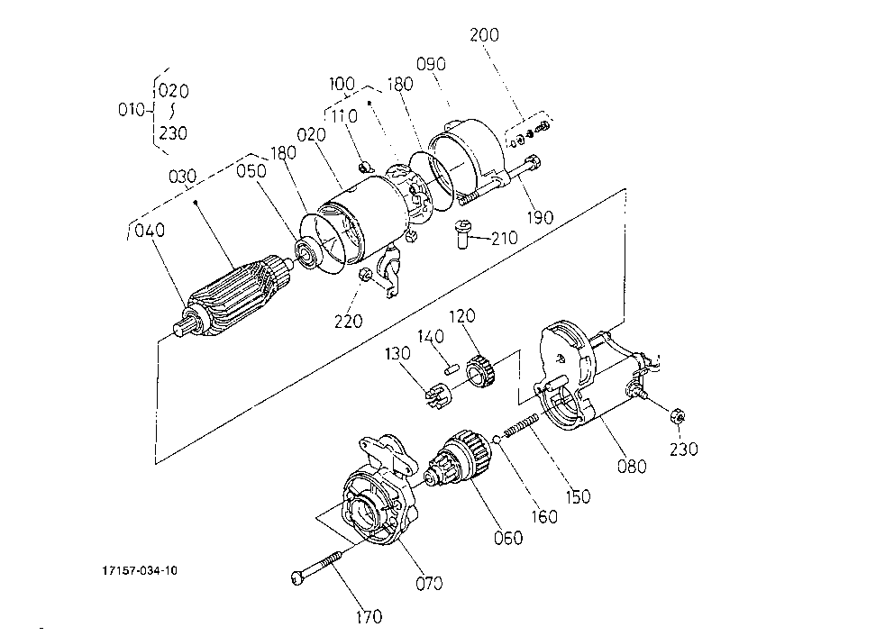 Starter (Component Parts)(Not For Reman Unit)