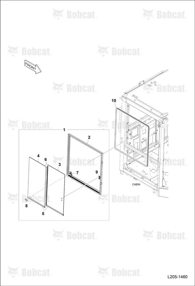 Cabin (Door Assembly) (R.H.)