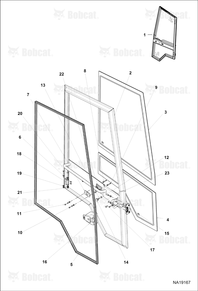 Operator CAB (LH Door Assembly)