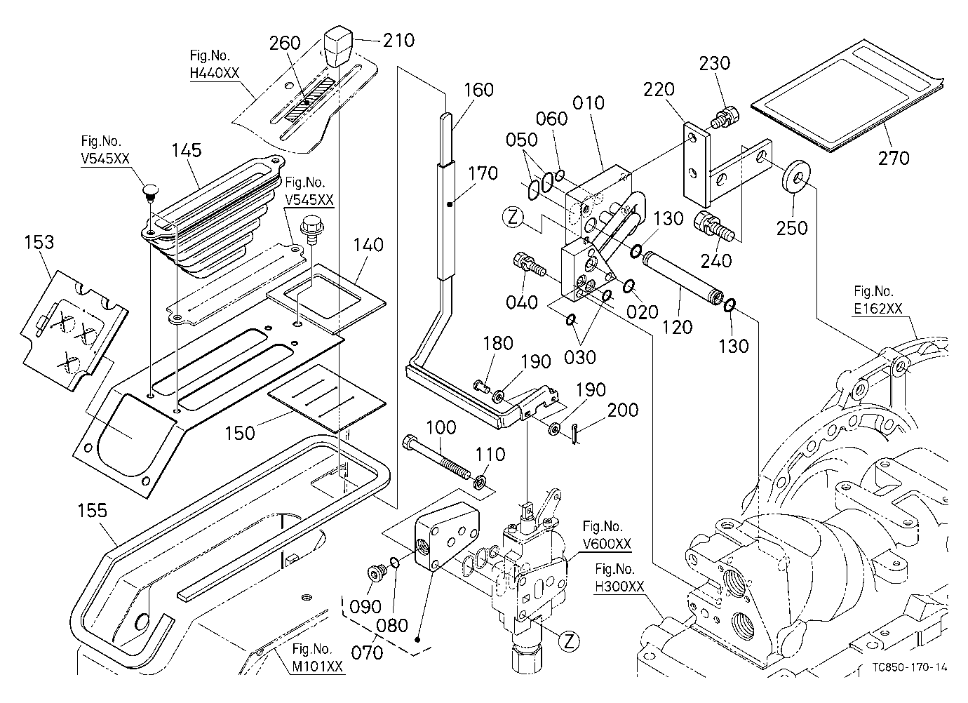 Auxiliary Control Valve Kit (Lever) (1St) (W/G No.