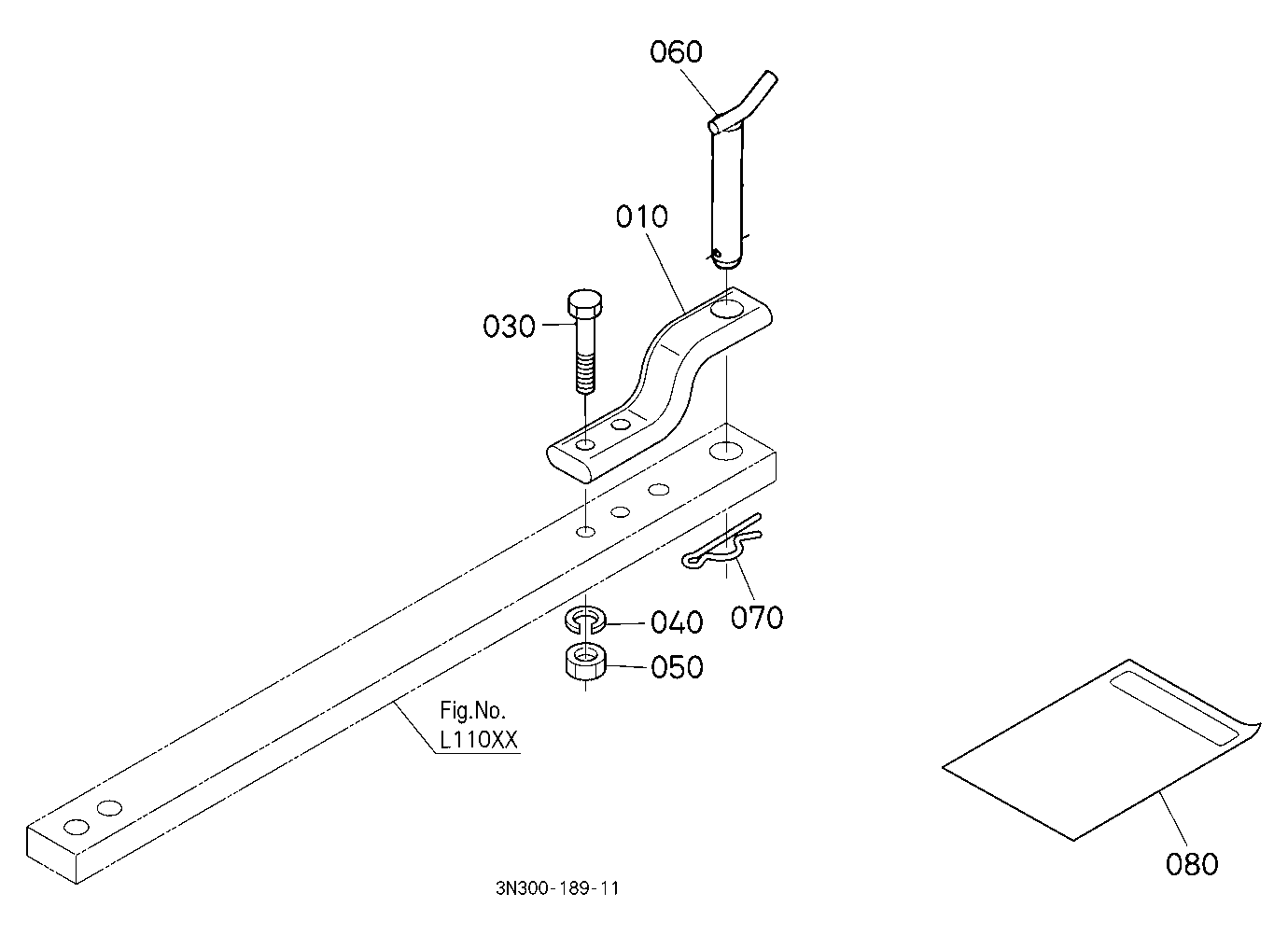 Hitch(Flat Drawbar) (W/G No.M9289) [Option]