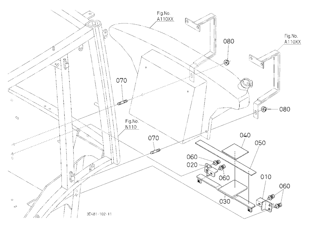 Fuel Tank Bracket [Cab Type]