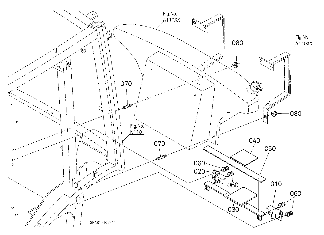 Fuel Tank Bracket [Cab Type]