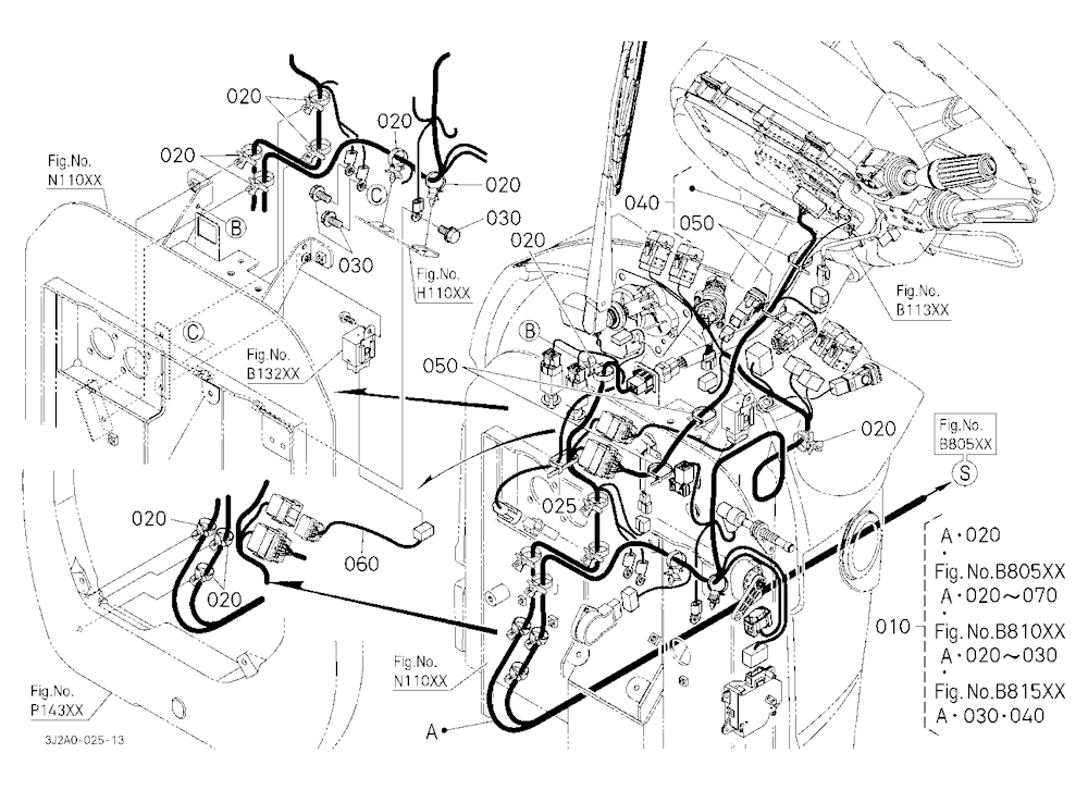 Electrical Wiring (Cab) (Steering/Panel)
