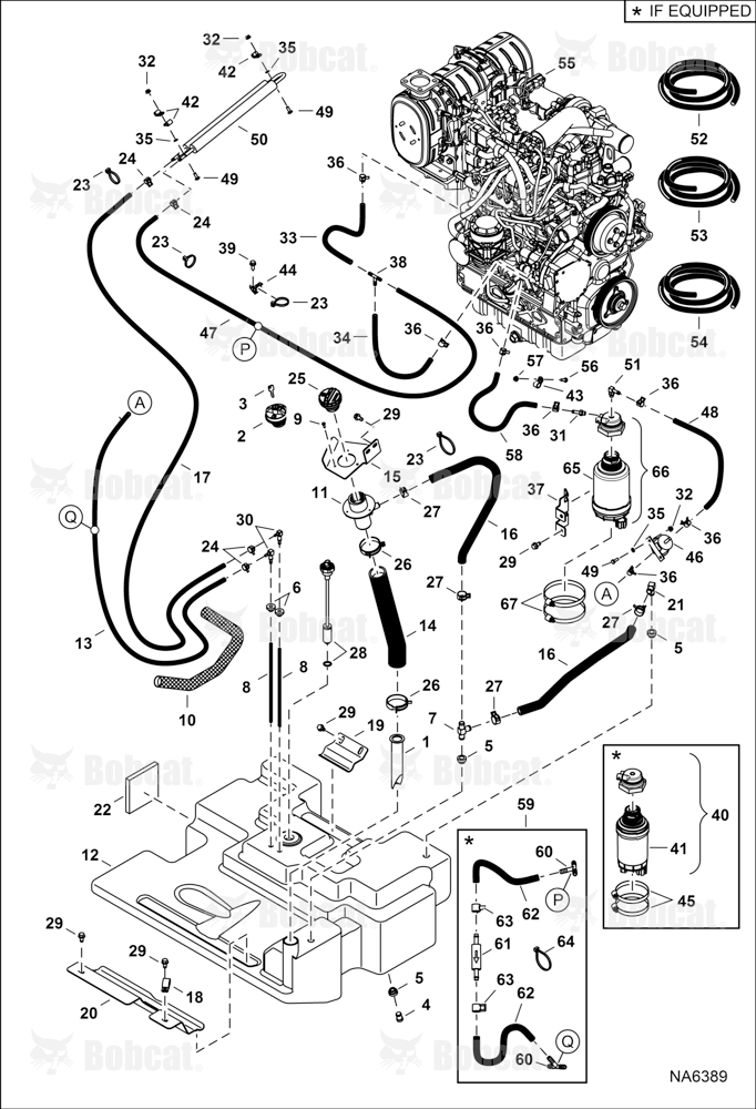 Engine & Attaching Parts (Fuel System) ATF411001 - ATF412607, ATF511001 & Above