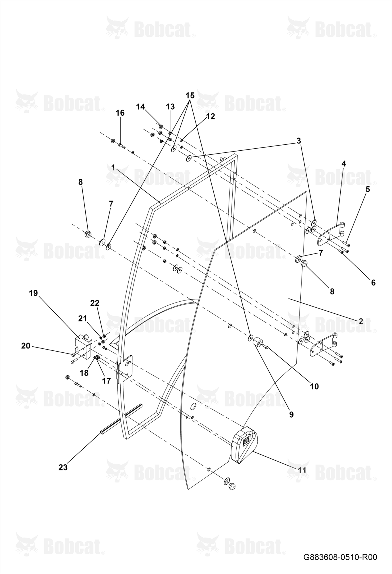 Cabin Left Door Frame Assembly