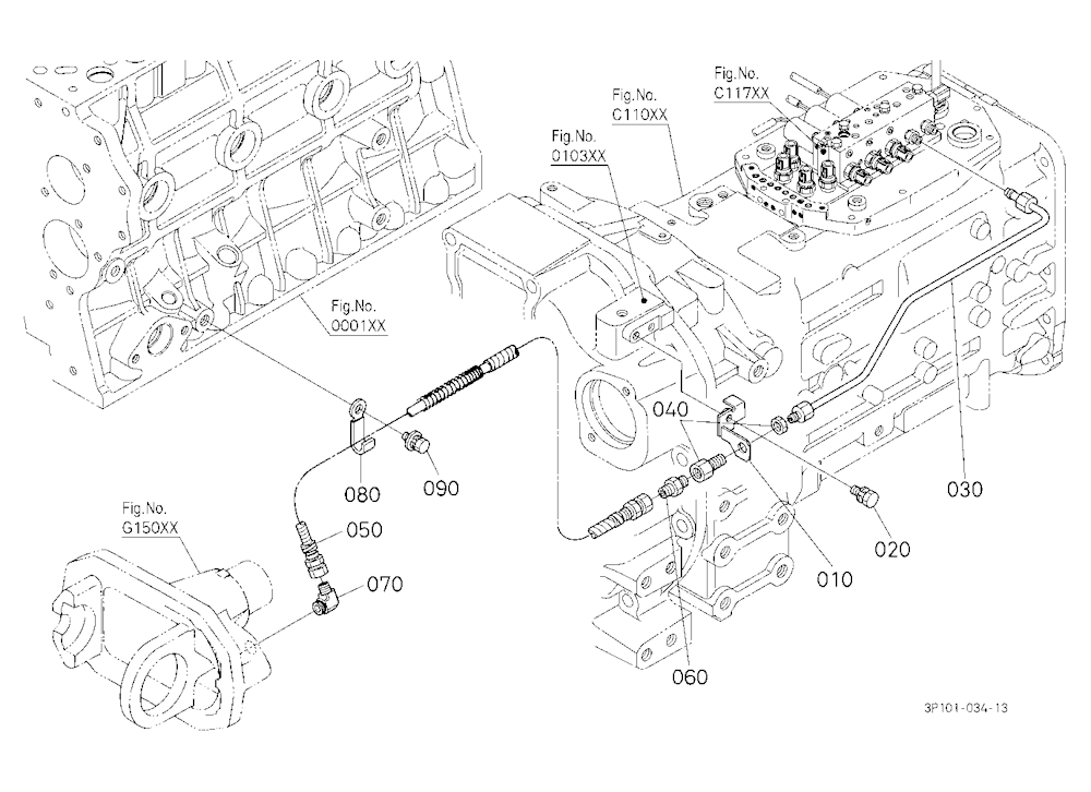 Hydraulic Oil Line (Front Differential)