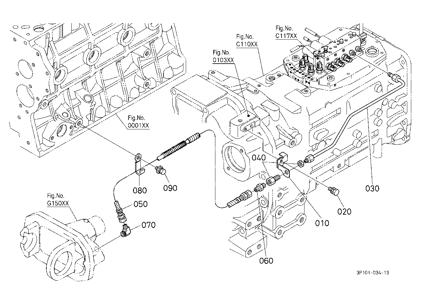Hydraulic Oil Line (Front Differential)