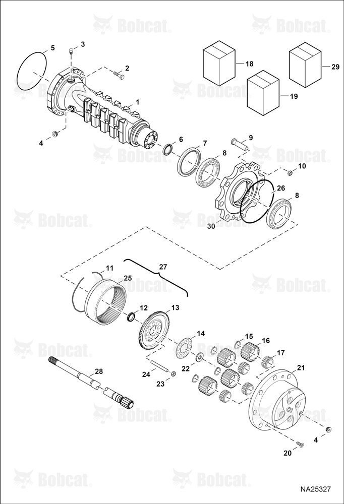 Front & Rear Axle (Hub Reduction) B53C12001 & Above