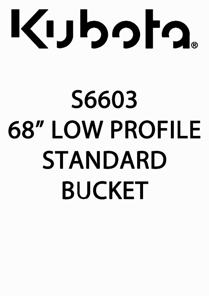 S6603 68" BUCKET