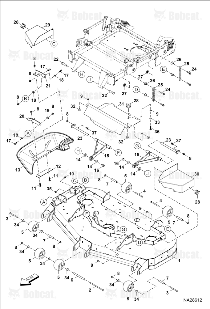 DECK, WHEEL, Cover (61")