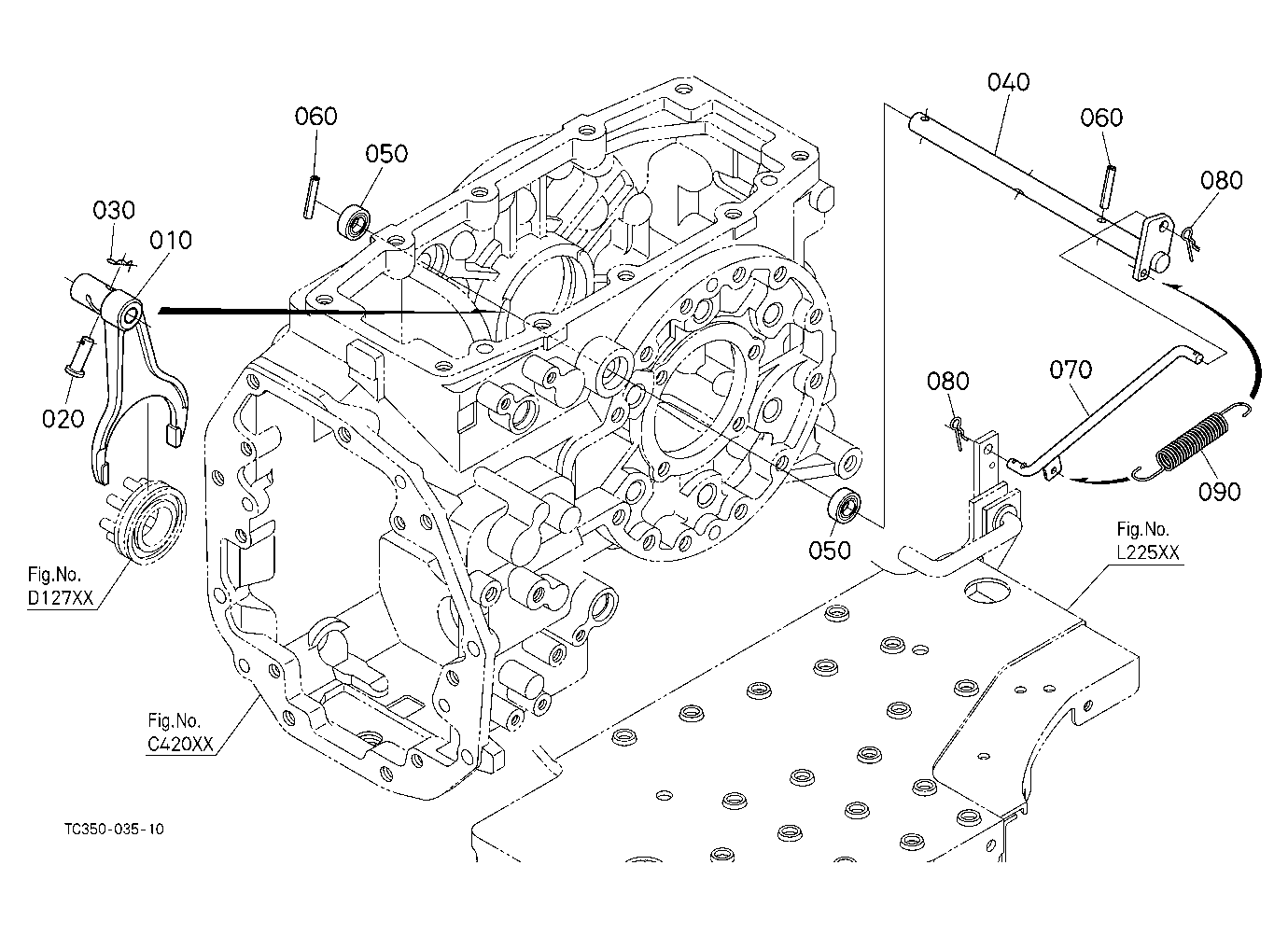 Rear Differential Lock Shift Fork